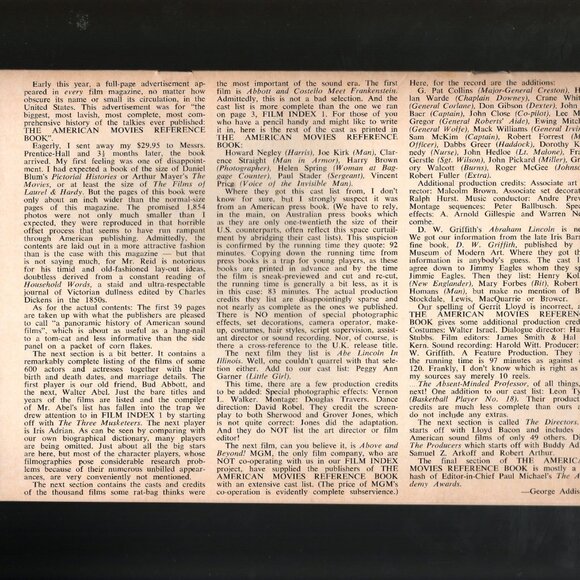 Film Index Magazine Lot No. 2, 3 & 5  Classic Cinema Reviews By John Howard Reid - Picture 6 of 6